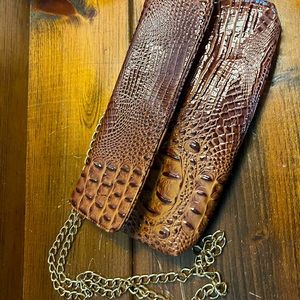 Vecelli Italy Faux Alligator Skin Handbag